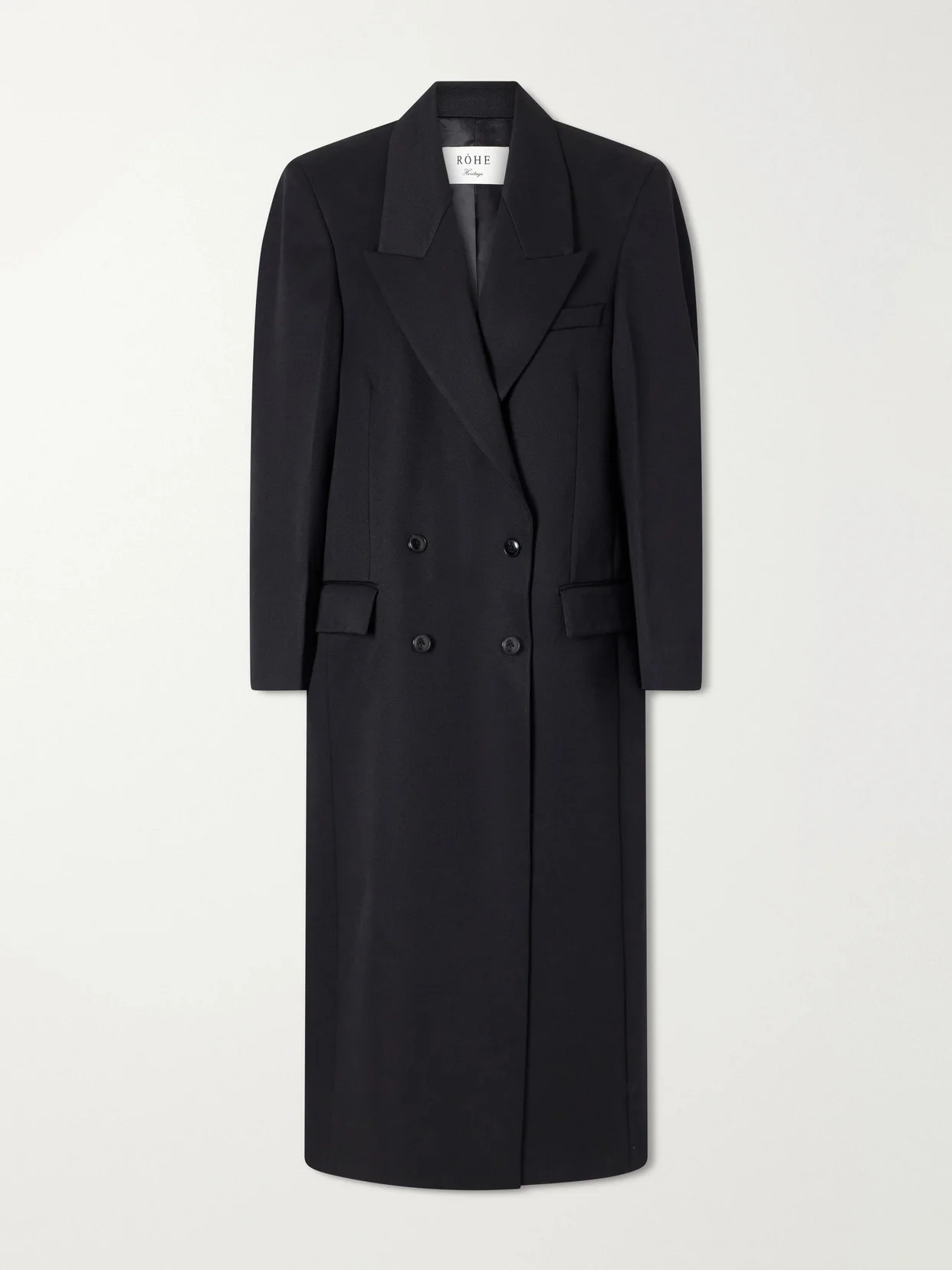 Double-breasted Wool Coat - 1