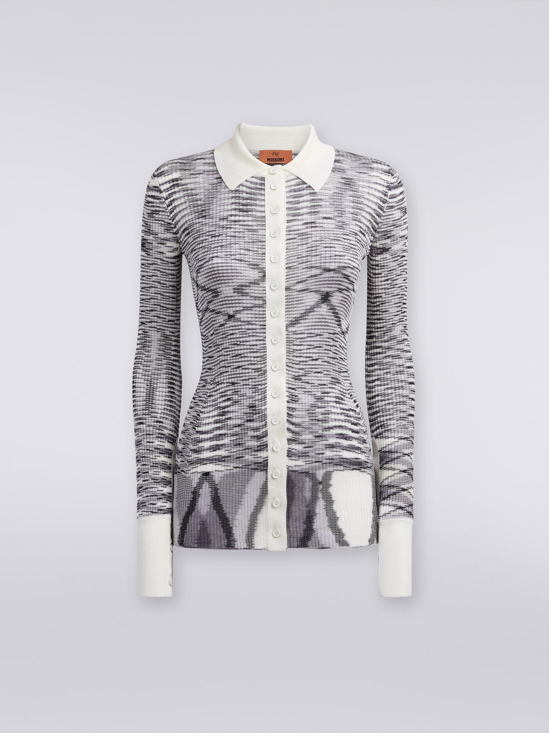 Ribbed slub viscose shirt - 1