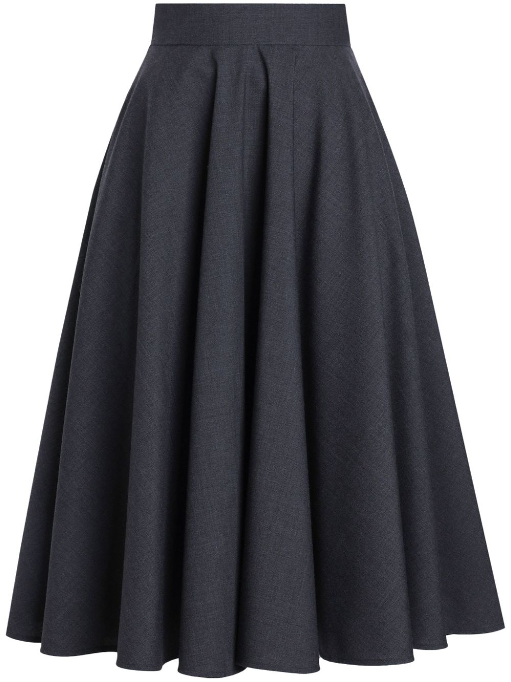 pleated midi skirt - 1