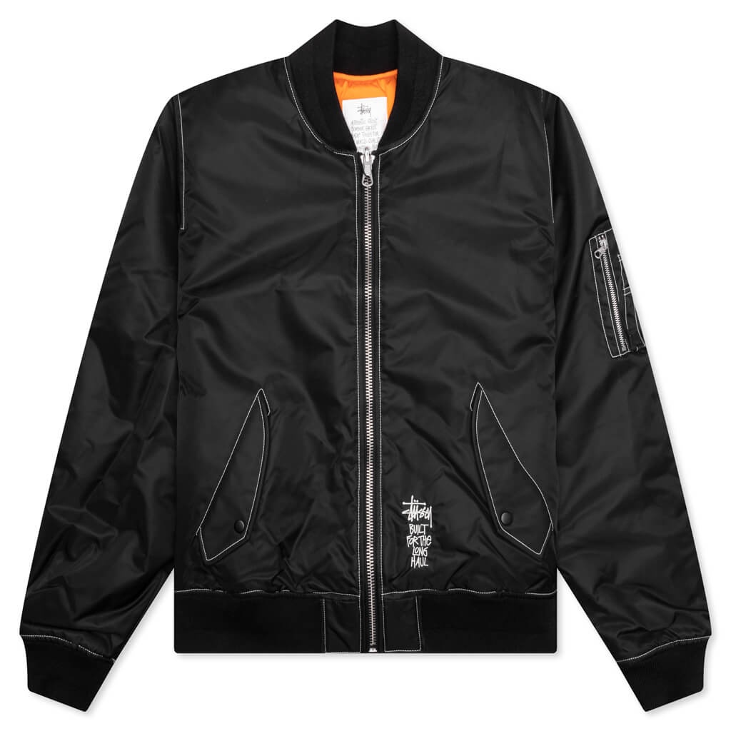 BUILT BOMBER JACKET - BLACK - 1