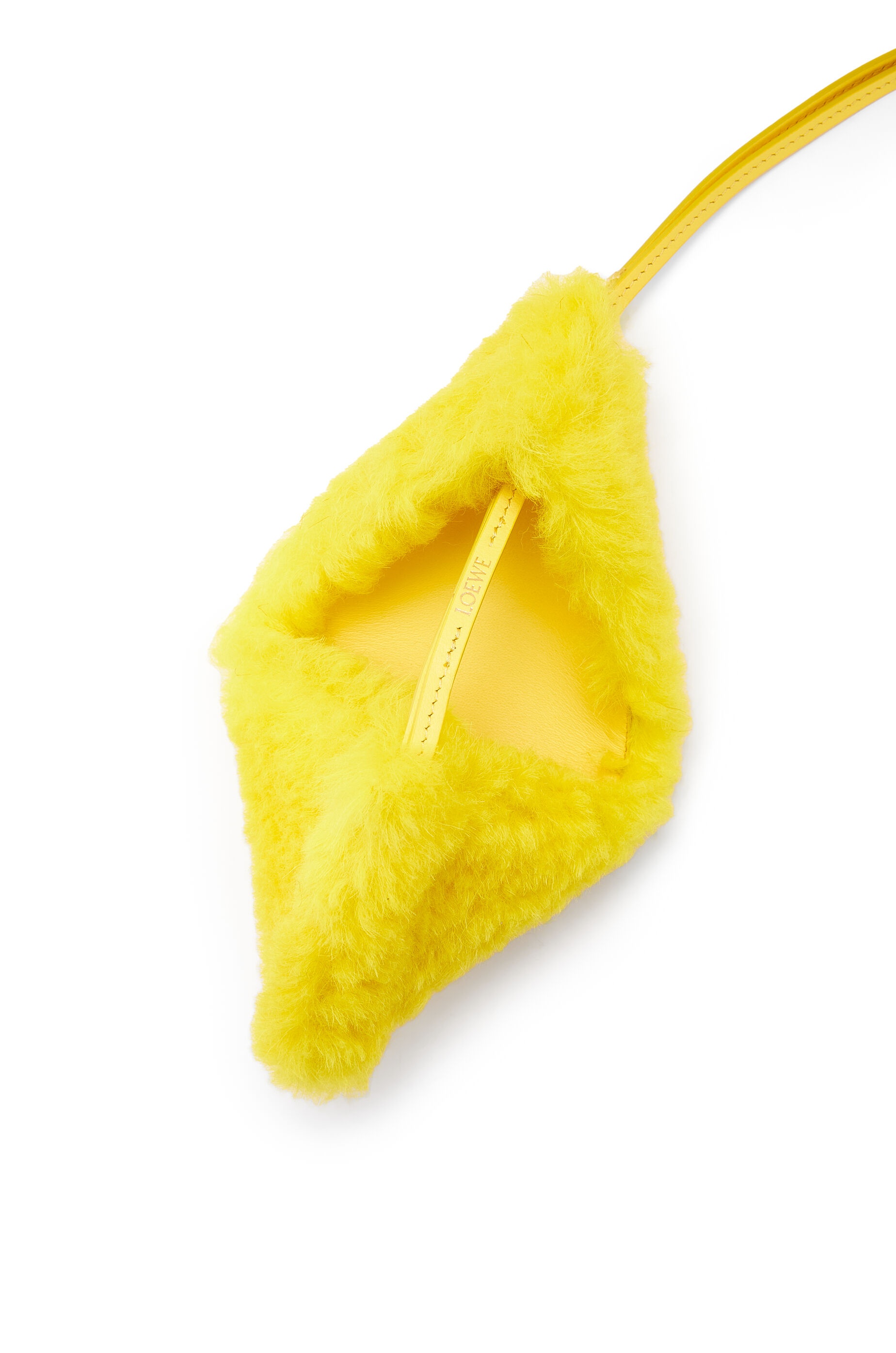 Puzzle Fold charm in shearling - 2