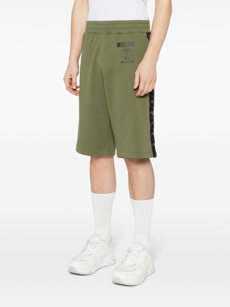 logo-print organic cotton track shorts 3