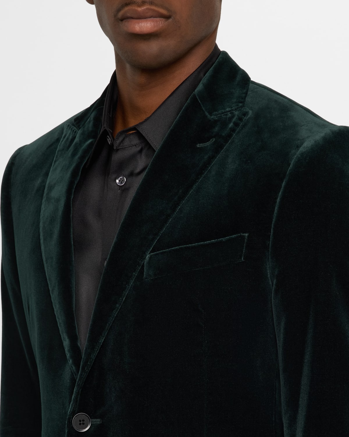 Men's Velvet Sport Coat - 5