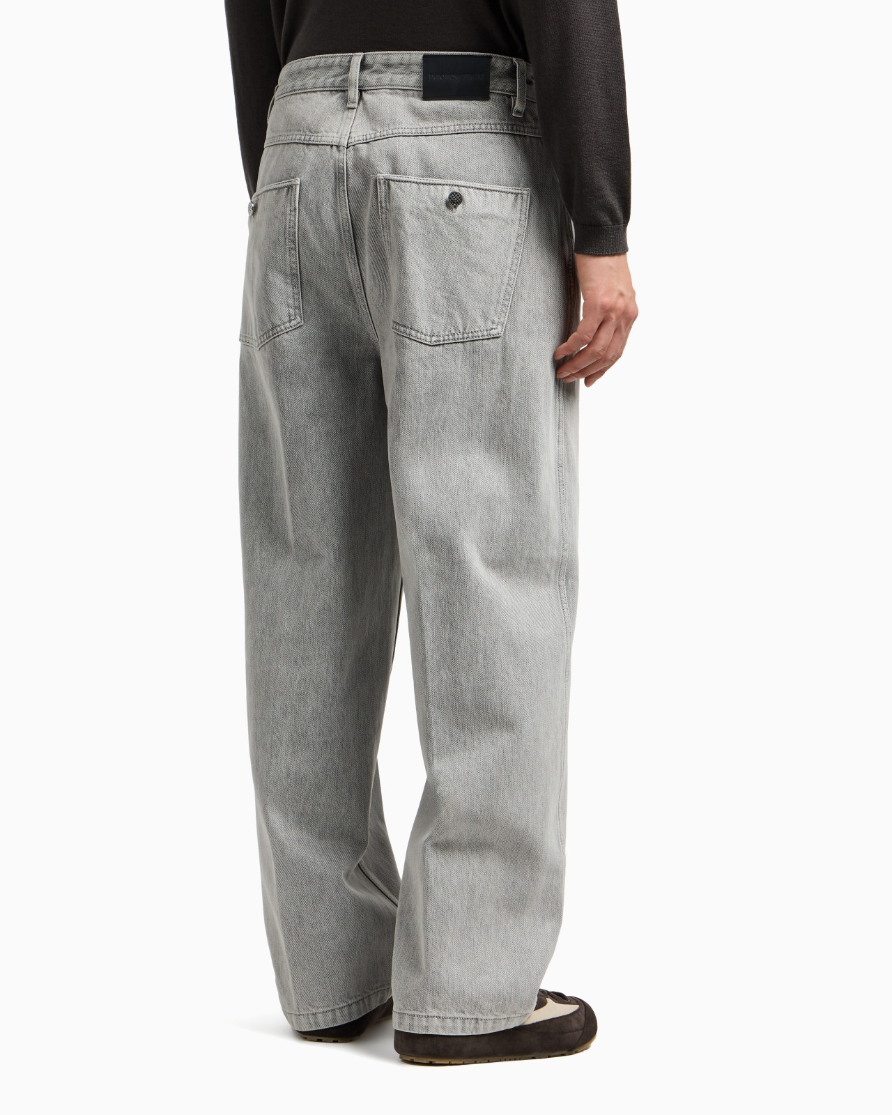 ASV J80 BAGGY TWIST-FIT JEANS IN STONE-WASHED BLEACHED DENIM - 3