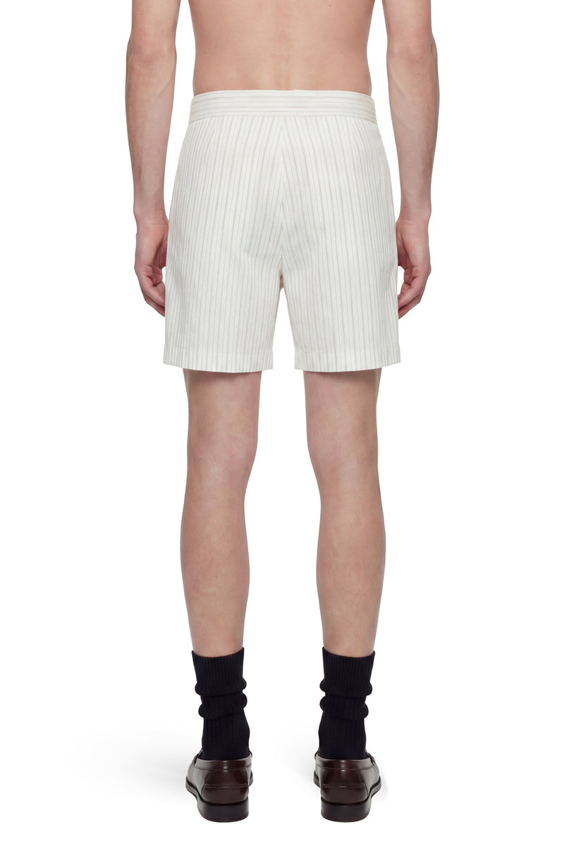 HED MAYNER Pinstriped Wool Shorts outlook