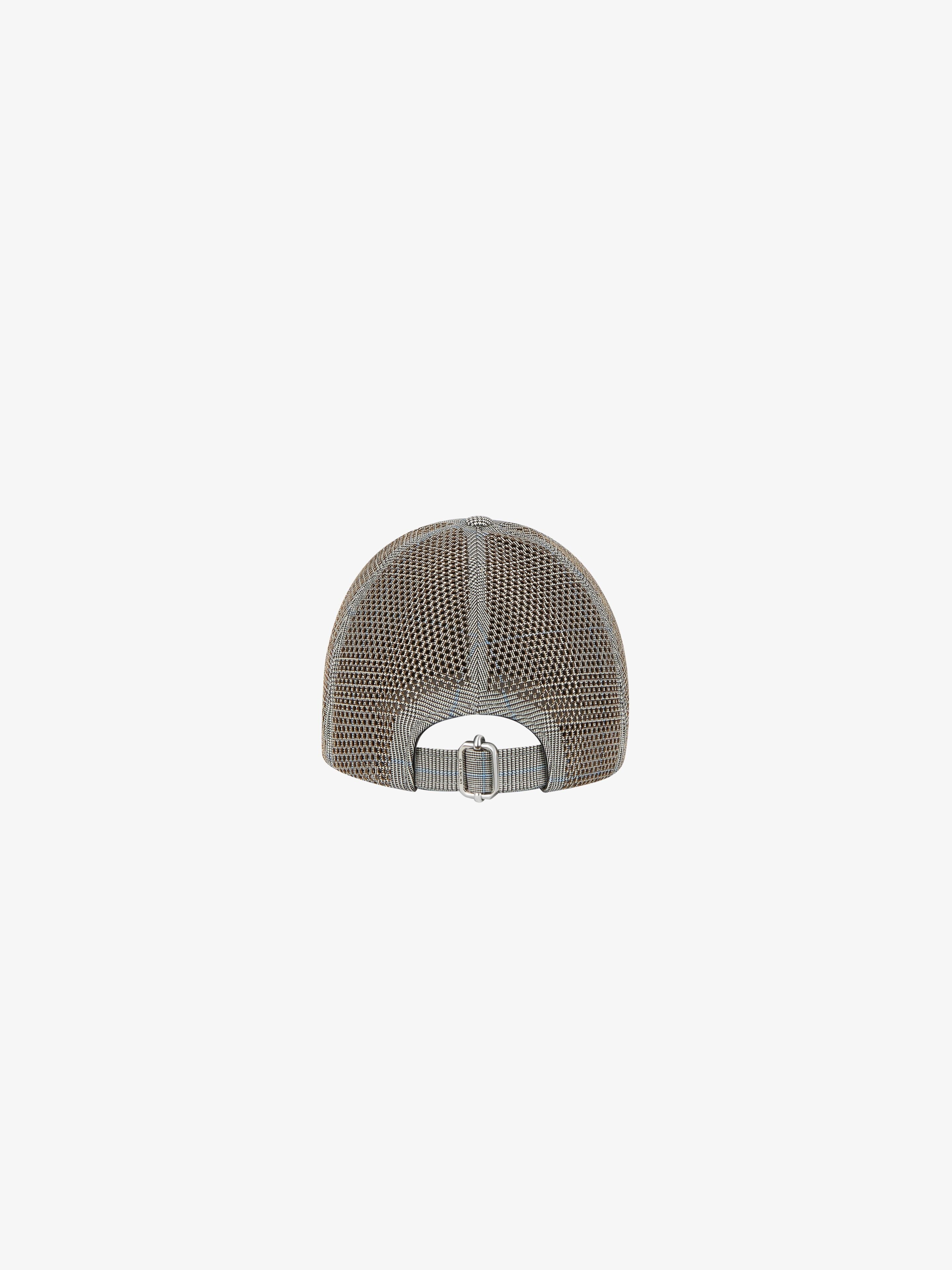 GIVENCHY CAP IN PERFORATED WOOL AND LEATHER - 4