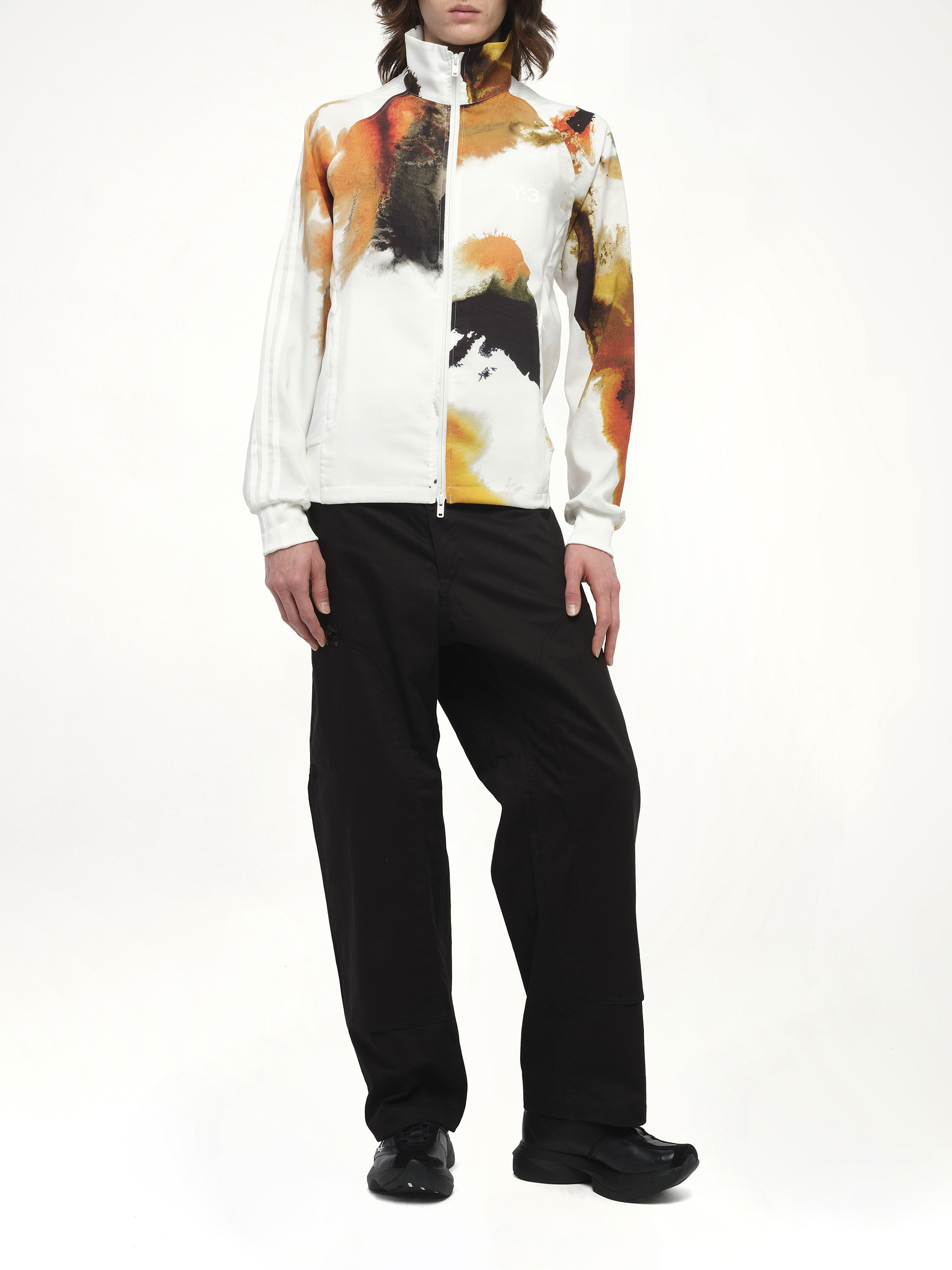 Aop Track Top 3-Stripes in White - 4