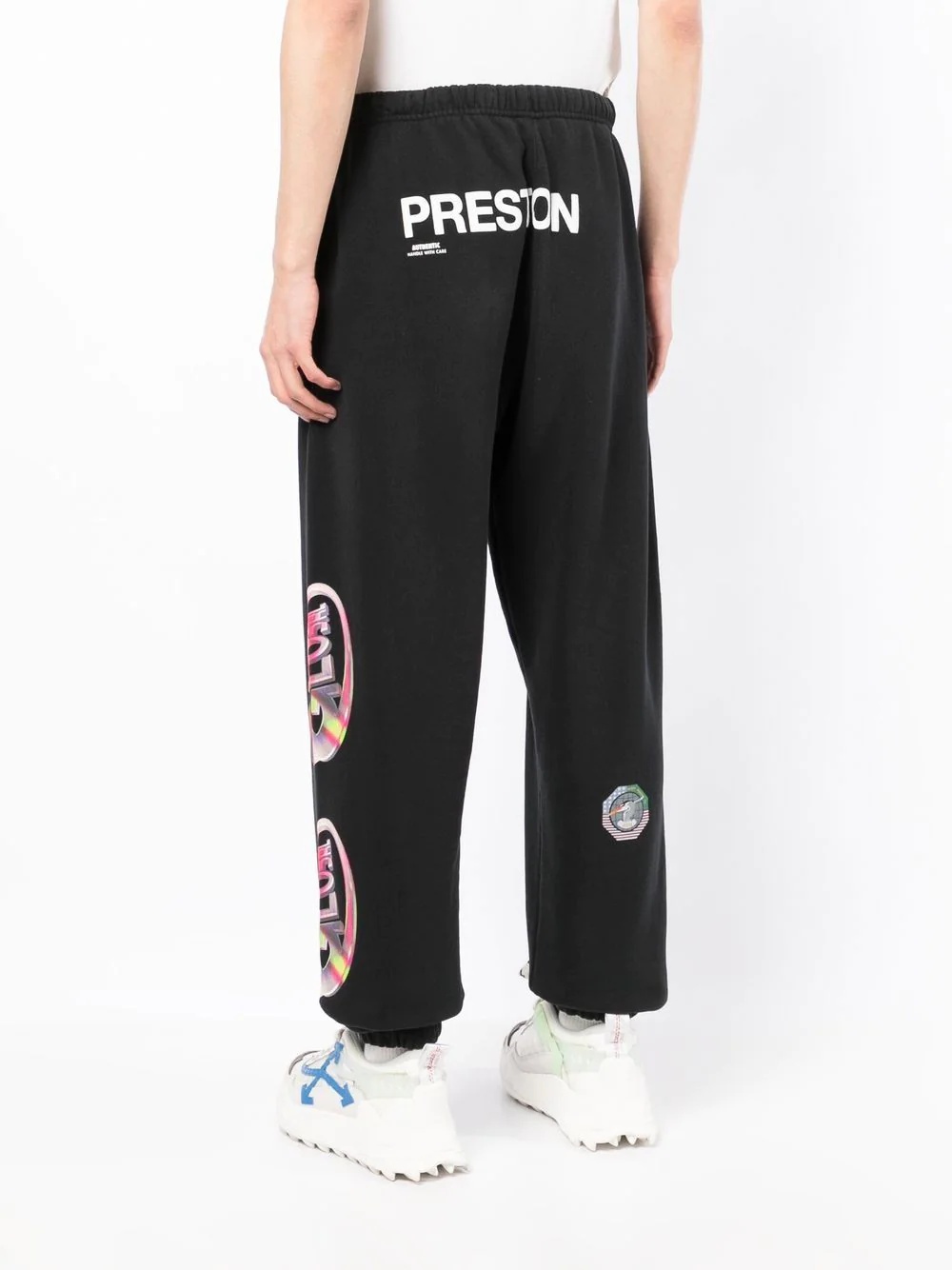 collage print track pants - 4