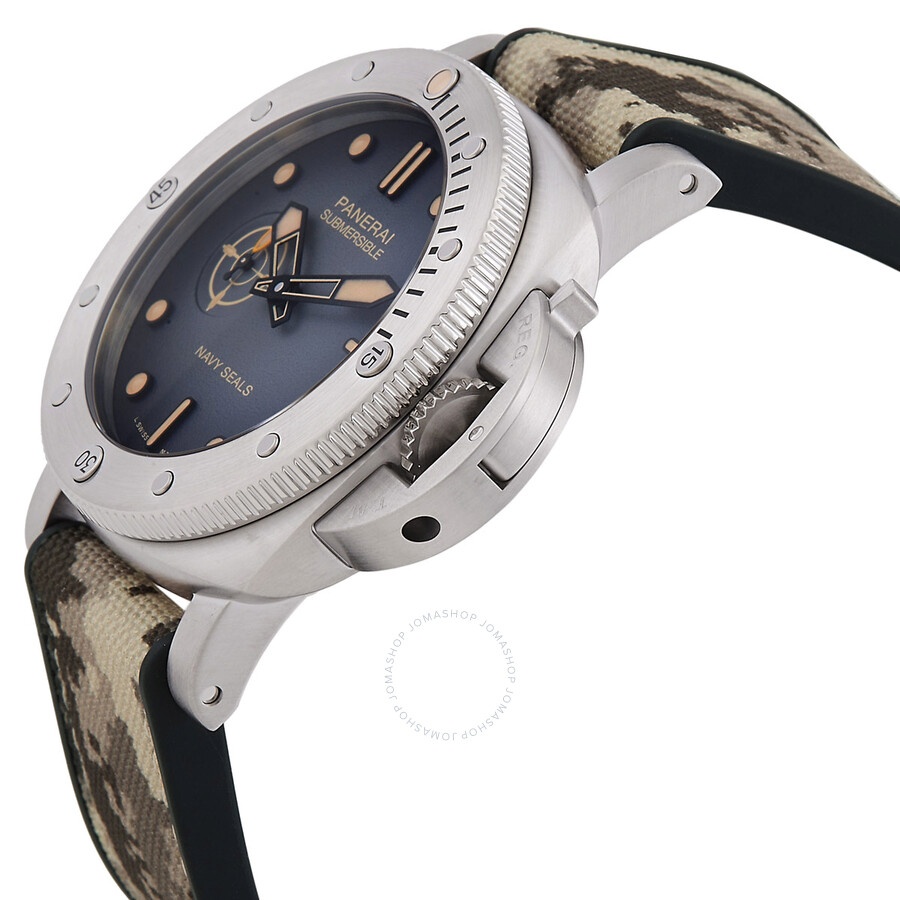 Panerai Submersible QuarantaQuattro Navy Seals Automatic Black Dial Men's Watch PAM01518 - 2