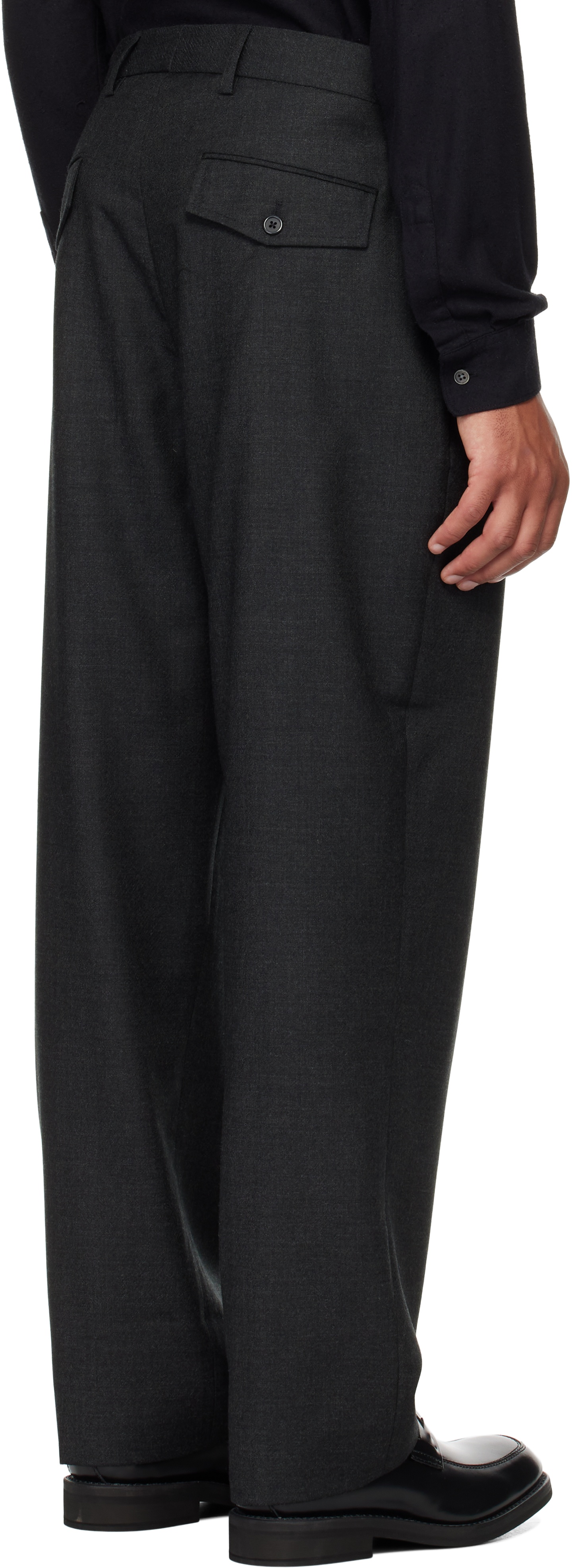 Gray Formal Trousers - 3