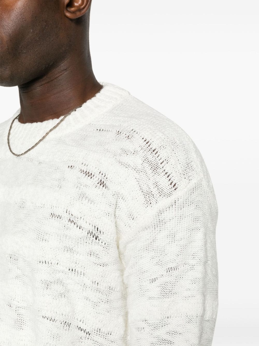 Repair crew-neck jumper - 5