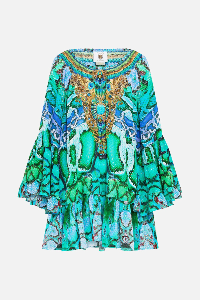 camilla a line frill dress CAMILLA A LINE FRILL DRESS - 00036009-LANDWOND