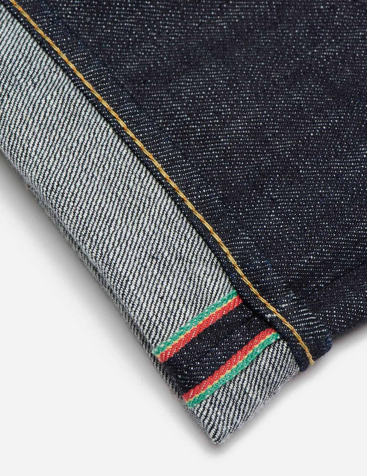 HANDPAINTED SEAGULL SLIM STRAIGHT FIT SELVEDGE DENIM JEANS #2010 - 15