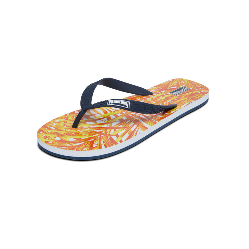 Vilebrequin Men Beach Flip Flops Palm Leaves outlook