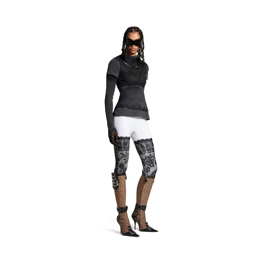 Women's Layered Top in Black - 2