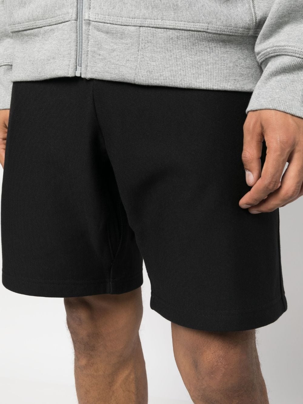 drawstring cotton-blend shorts - 5