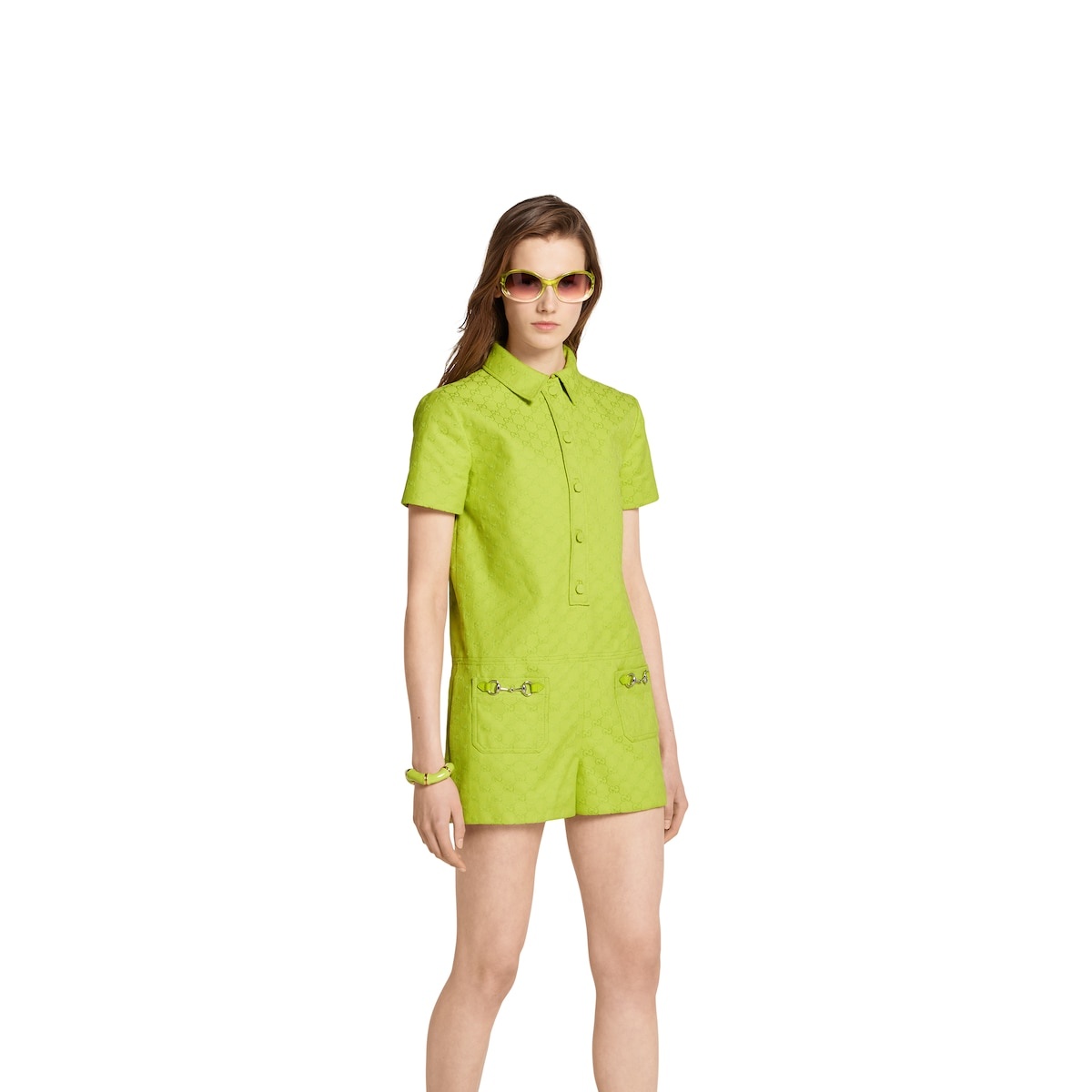 GG canvas jumpsuit with Horsebit - 3