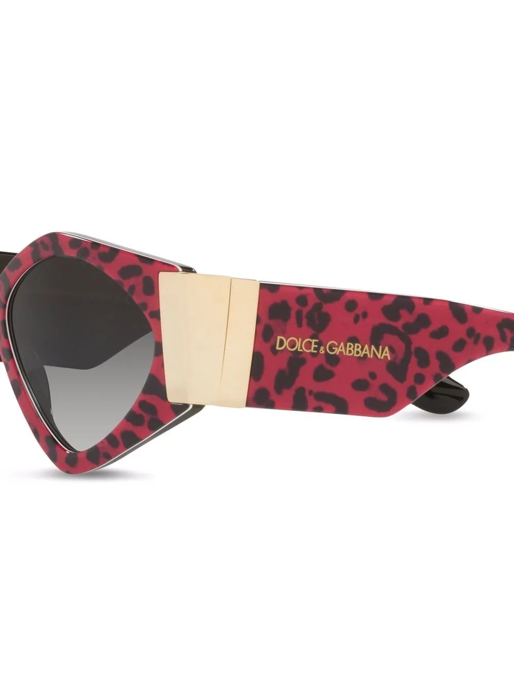 animal-print cat-eye sunglasses - 3