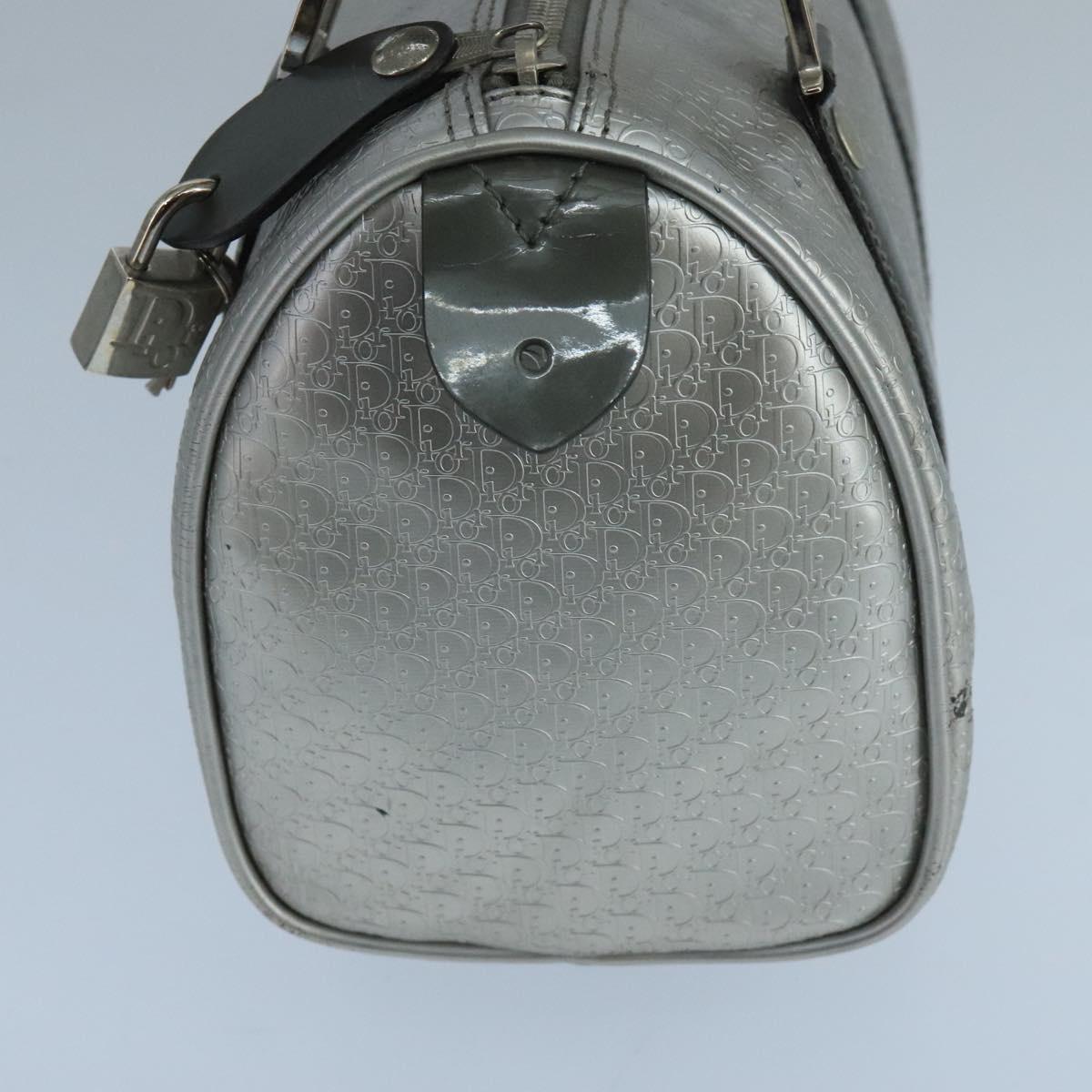 DIOR Trotter Canvas Hand Bag Silver - 4