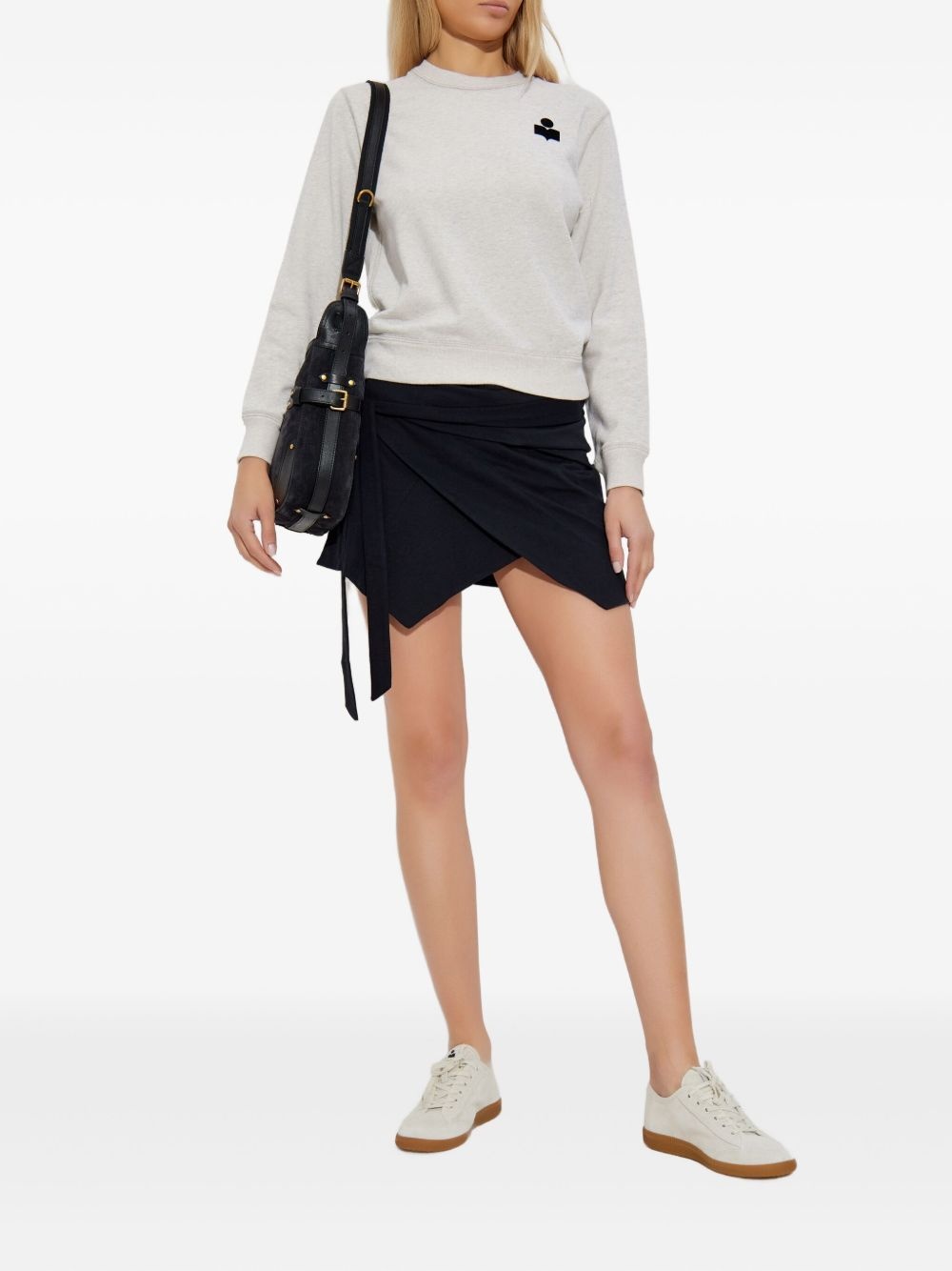 logo-embroidered sweatshirt - 2