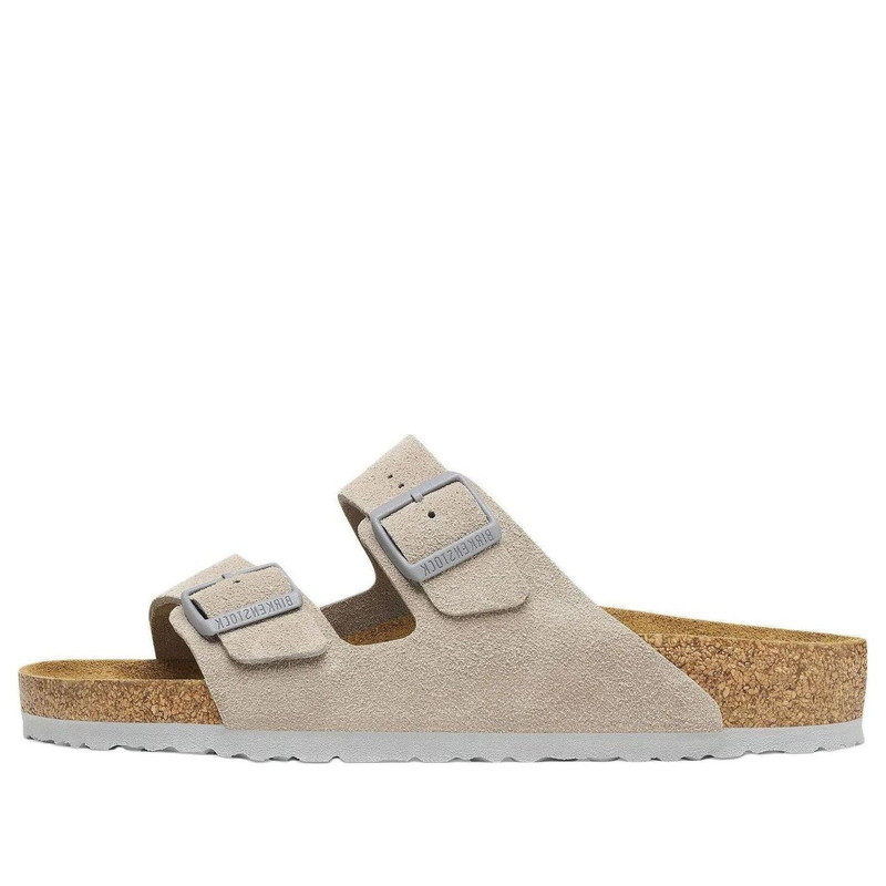 Birkenstock Arizona Suede Leather Sandals 'Stone Coin' 1027749 1