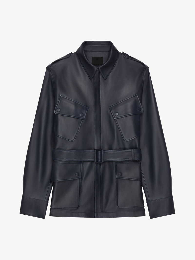 MULTI-POCKET JACKET IN LEATHER 1