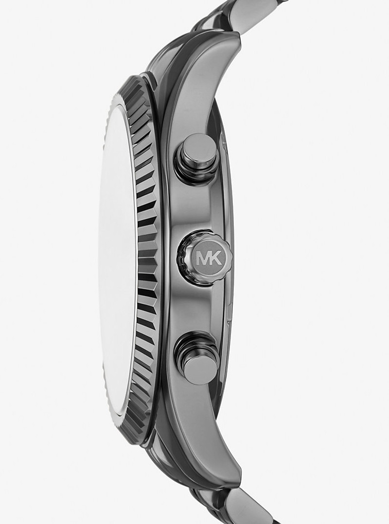 MICHAEL KORS Oversized Lexington Gunmetal Watch outlook