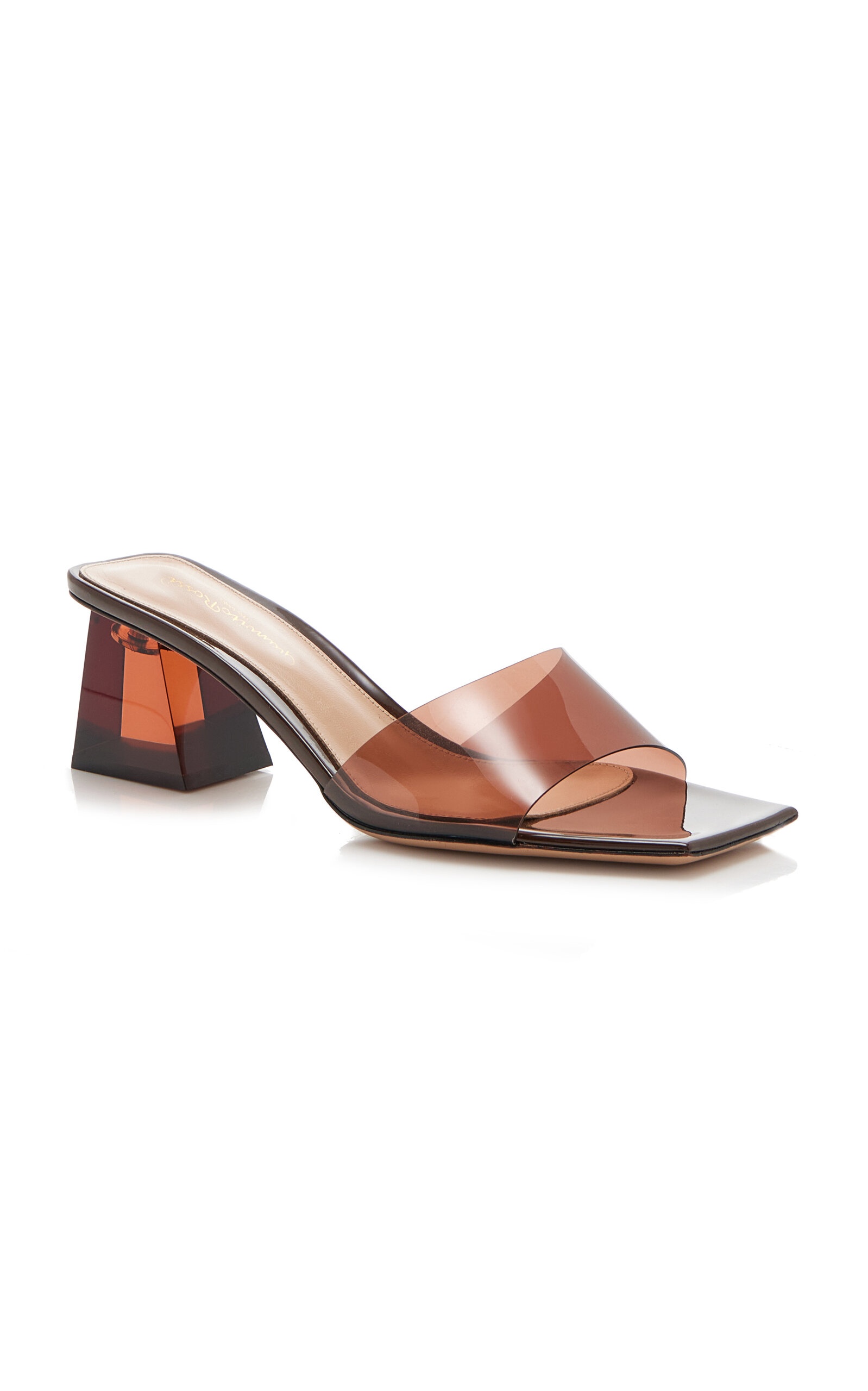 Cosmic PVC, Lucite Sandals brown - 4