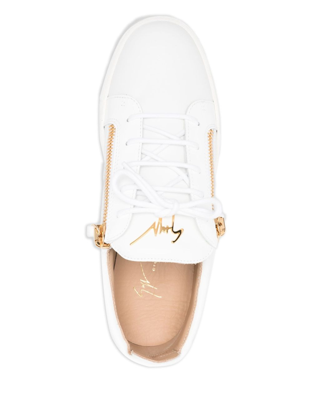 Frankie zip-fastening lace-up sneakers - 4