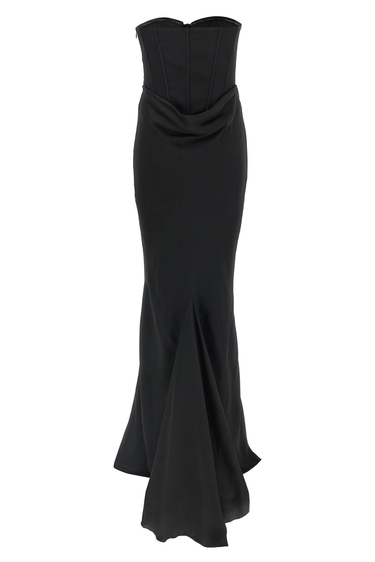 'Satin Corset Maxi' dress - 3