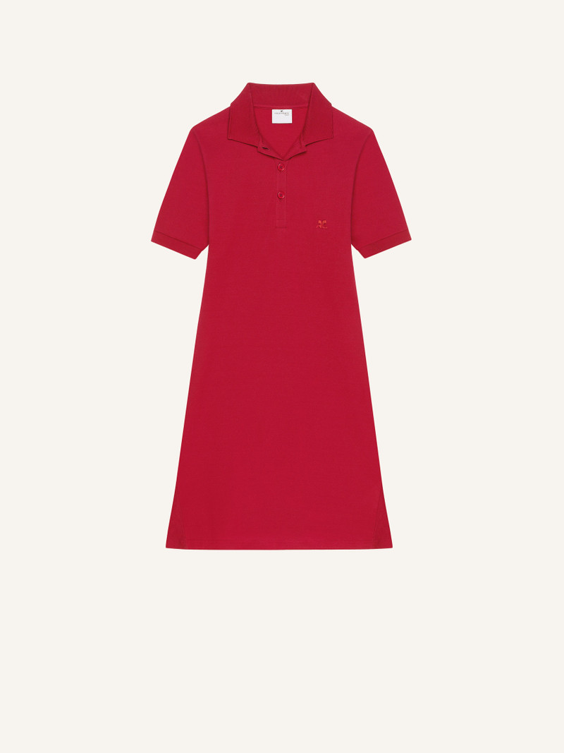 MINI PIQUÉ POLO DRESS - 1