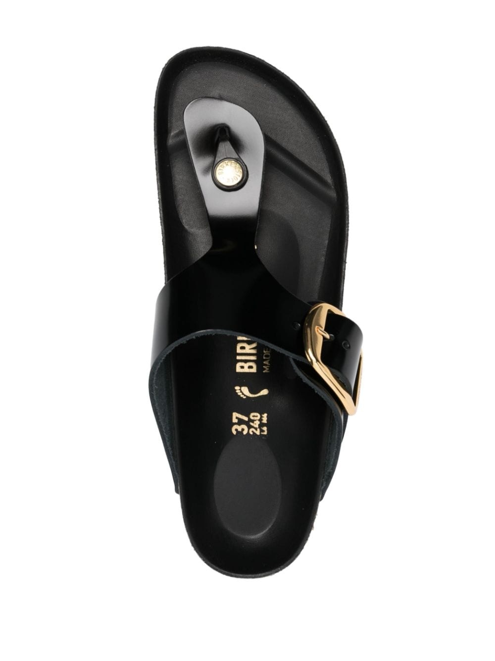 Gizeh logo-engraved leather sandals - 4
