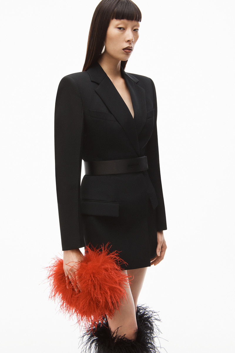 Alexander Wang HEART PILLOW CLUTCH IN OSTRICH outlook