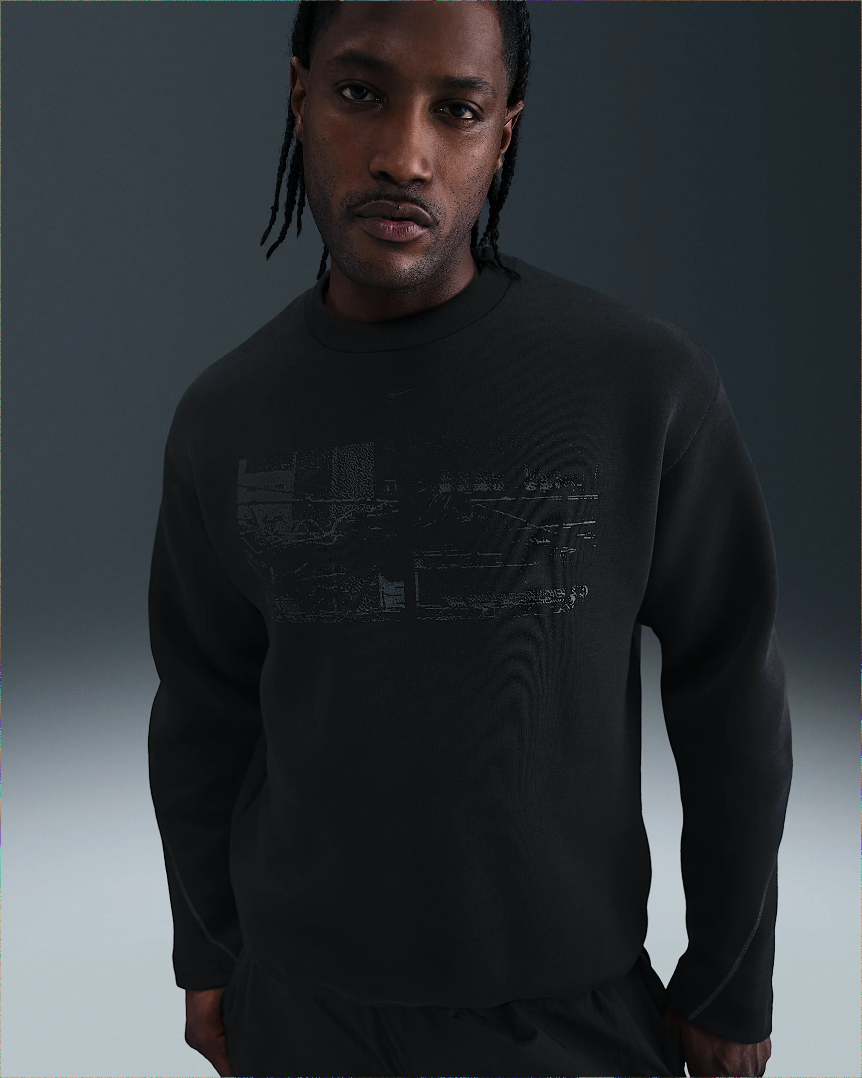 Nike Tech Men's Fleece Crew with Reflective Accents - 1