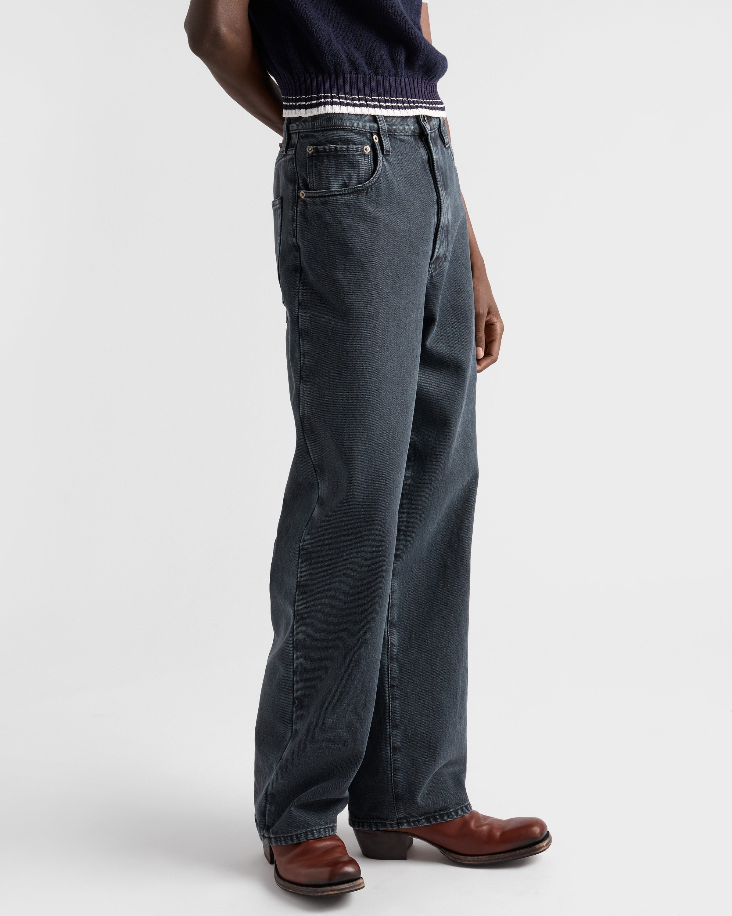 Five-pocket denim jeans - 6