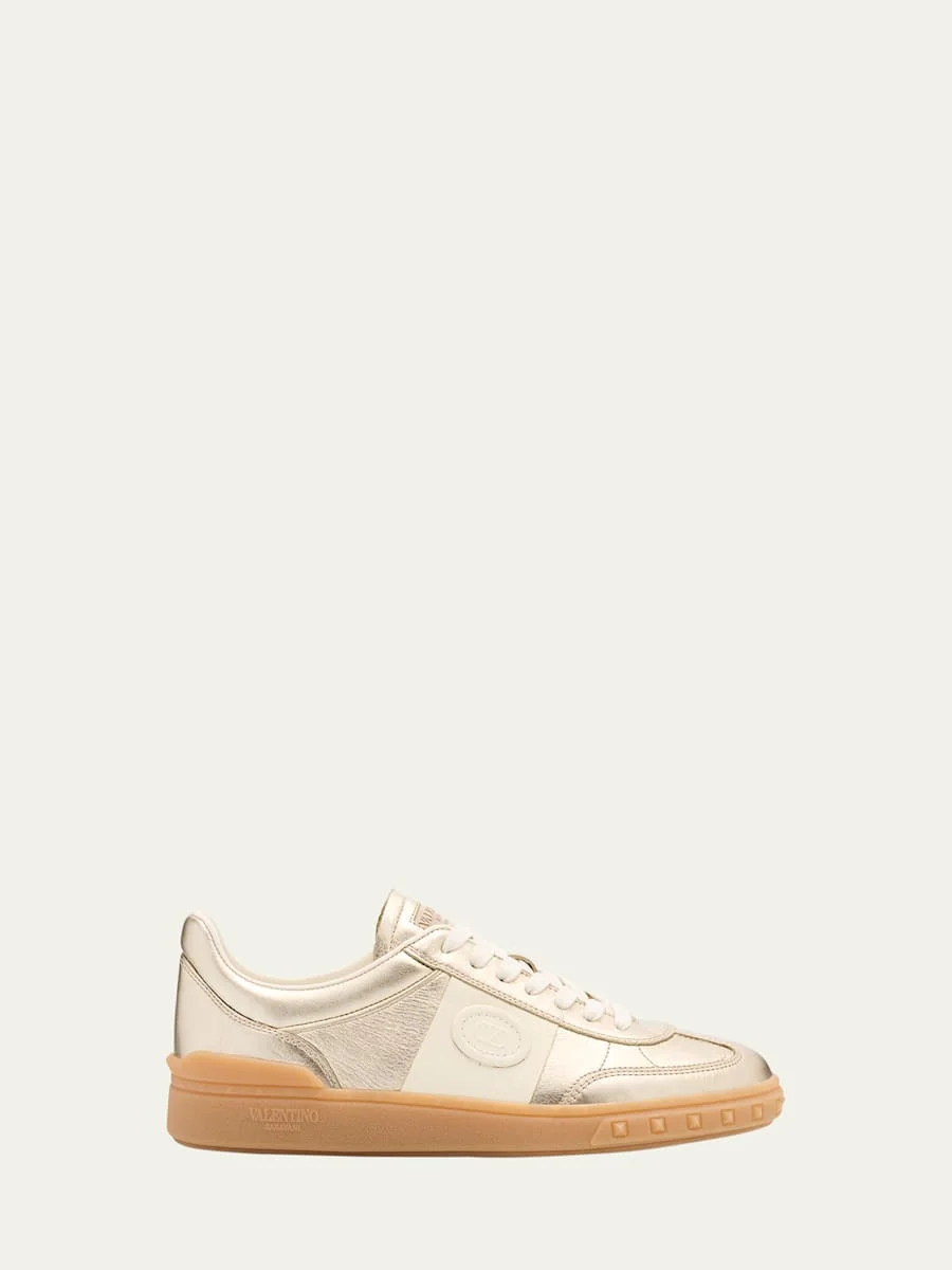 Upvillage Metallic Low-Top Sneakers - 1