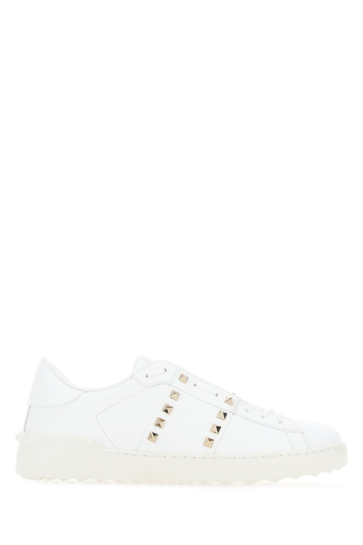 White leather Rockstud Untitled sneakers - 1