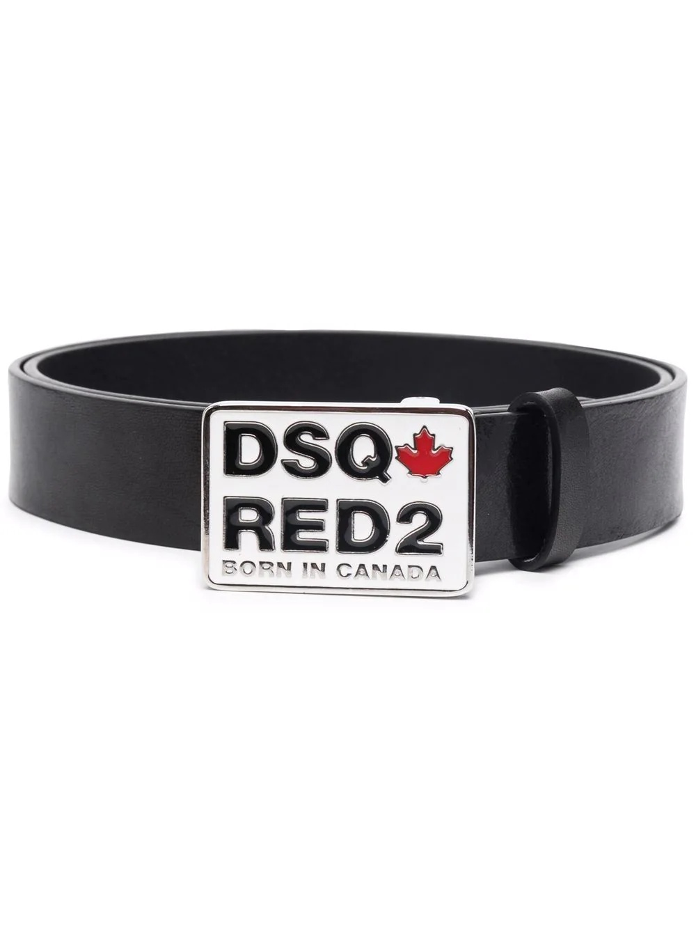 logo buckle belt - 1