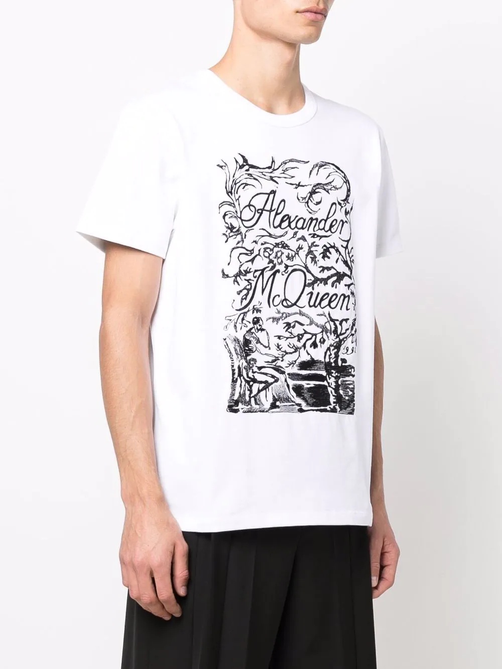 logo-print cotton T-shirt - 3