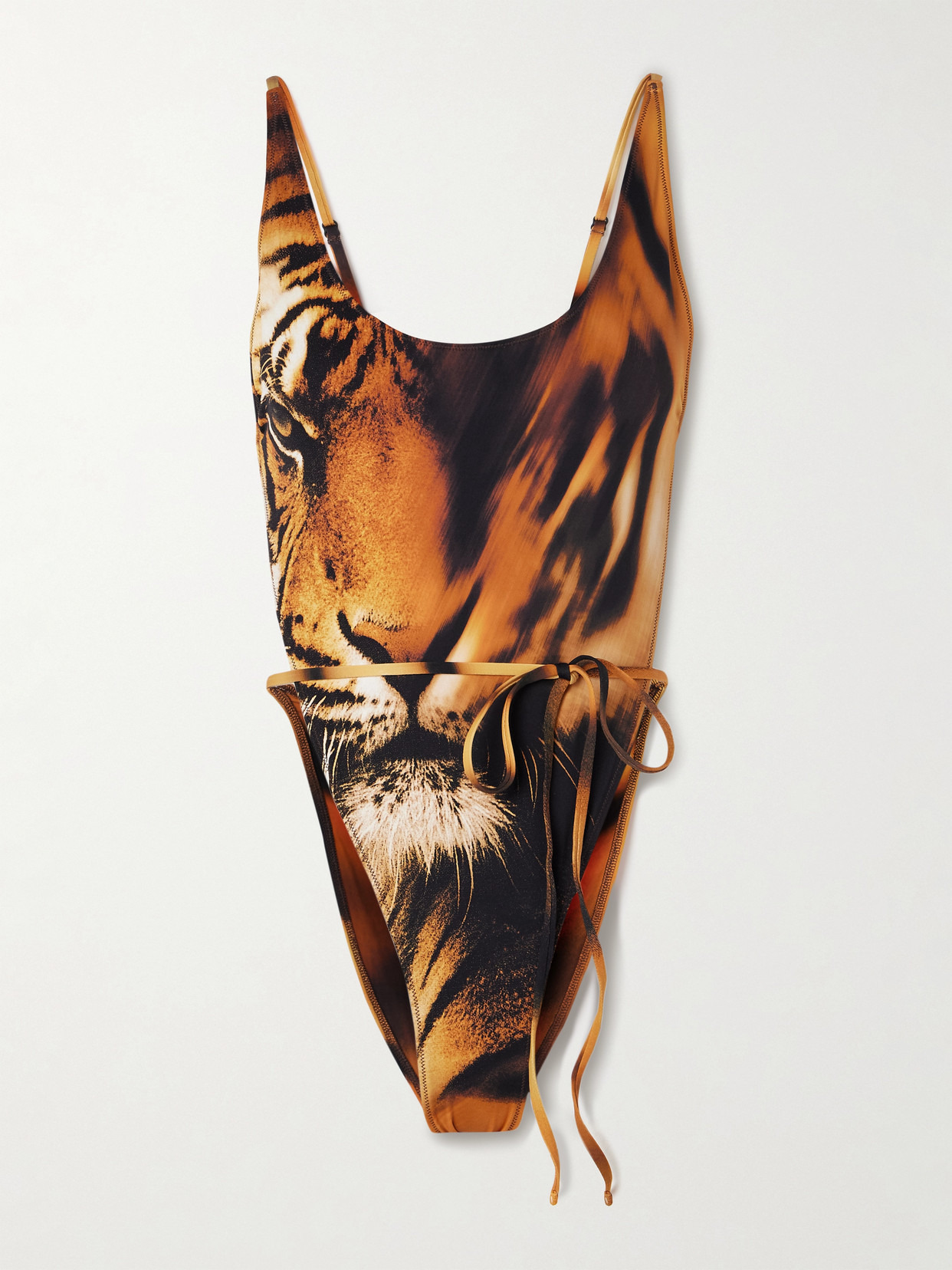 + Roberto Cavalli Signature Swim Tie Waist One Piece - 1