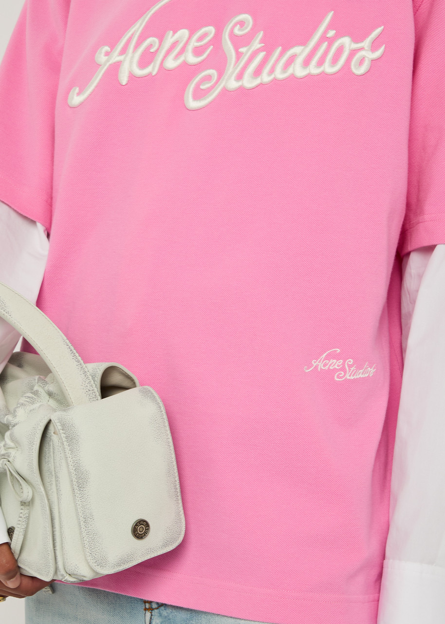 Acne Studios Logo-embroidered Piqué Cotton T-shirt - 5