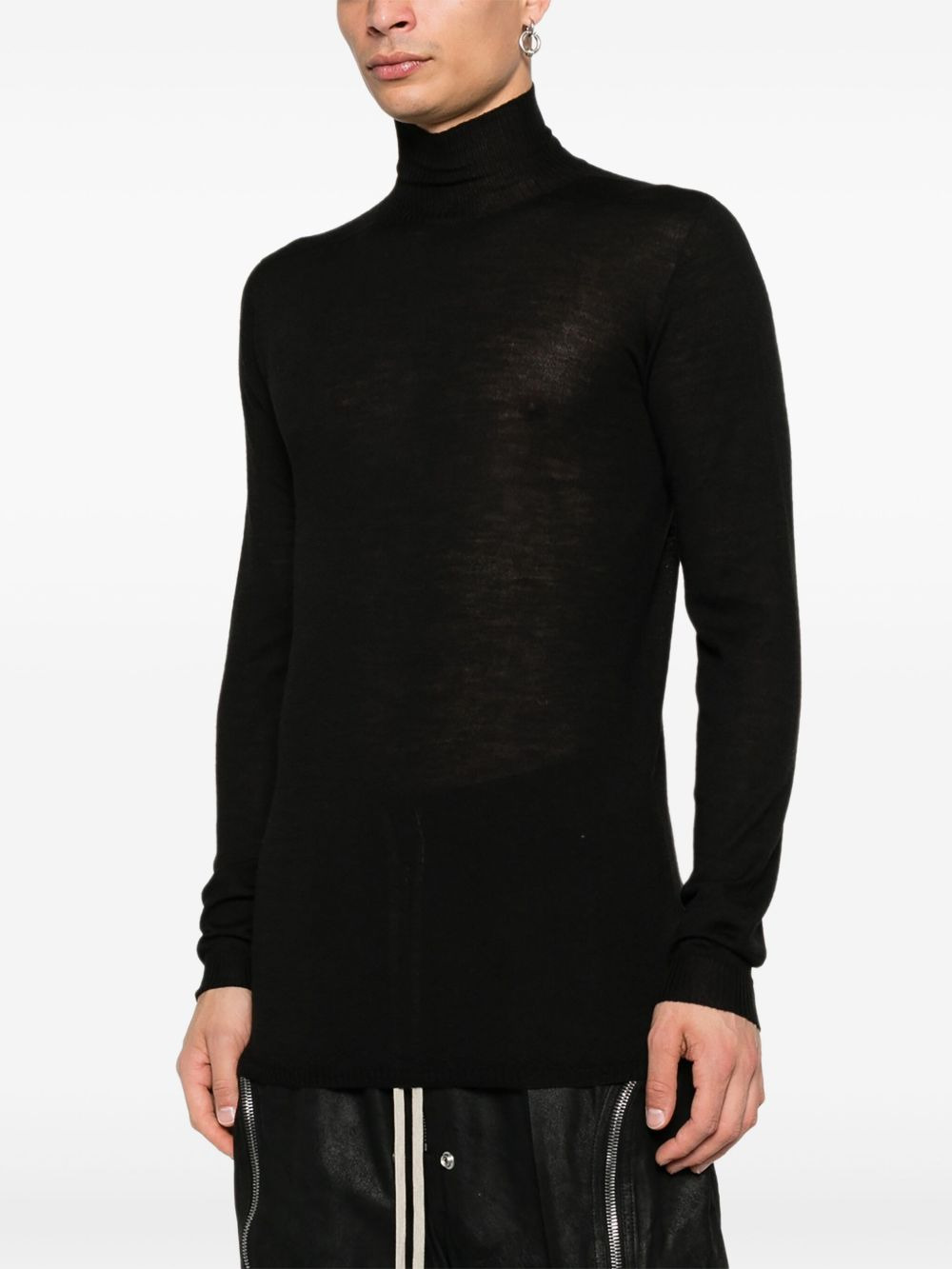 high-neck wool sweater - 3