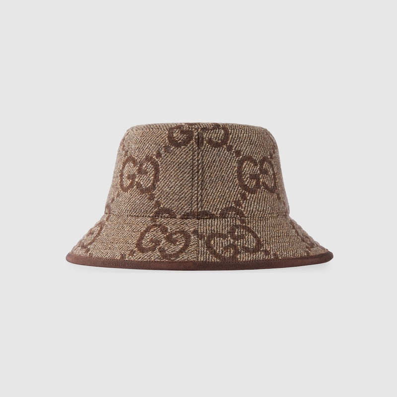 GUCCI Jumbo GG wool bucket hat outlook