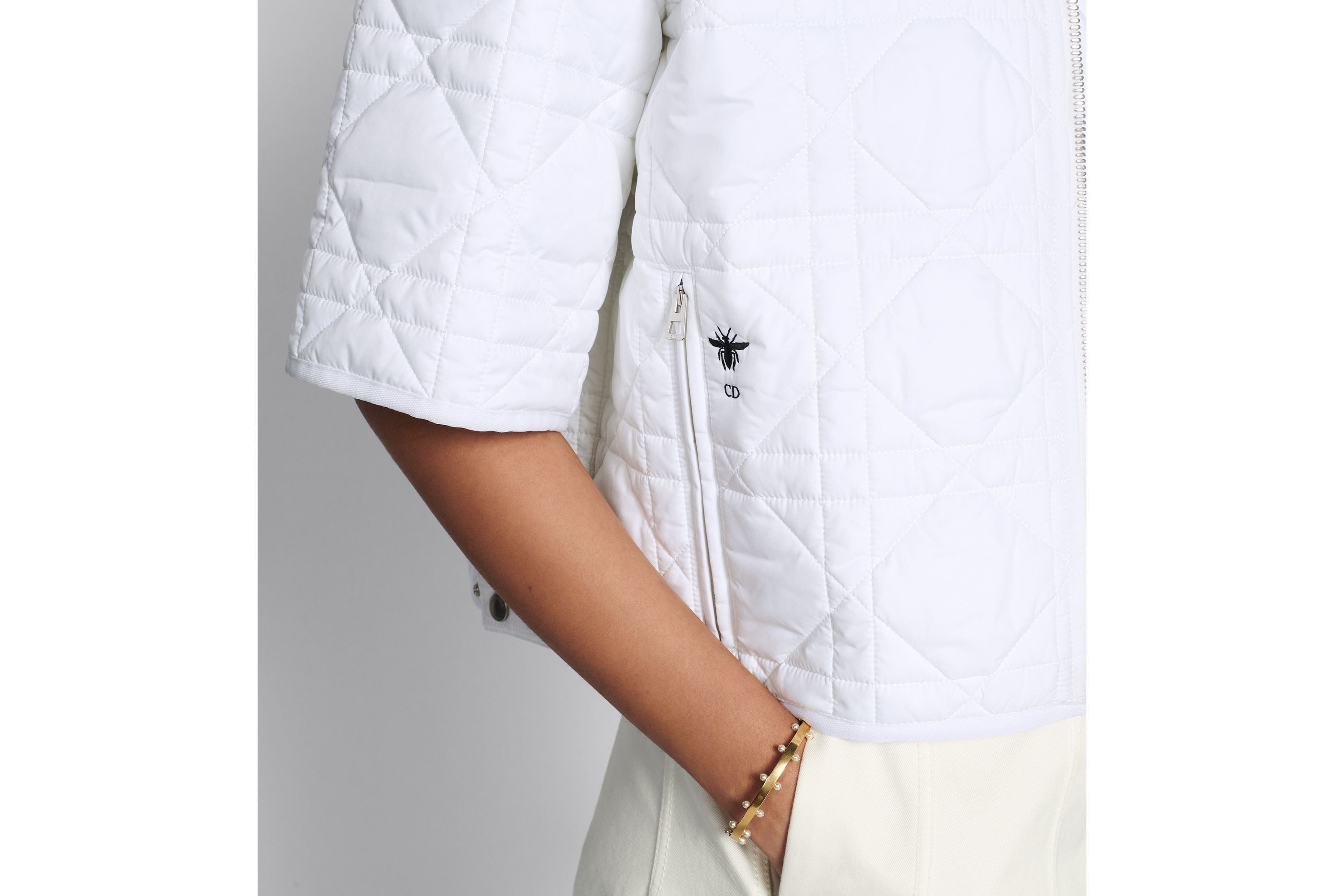 Macrocannage Short-Sleeved Peacoat - 6