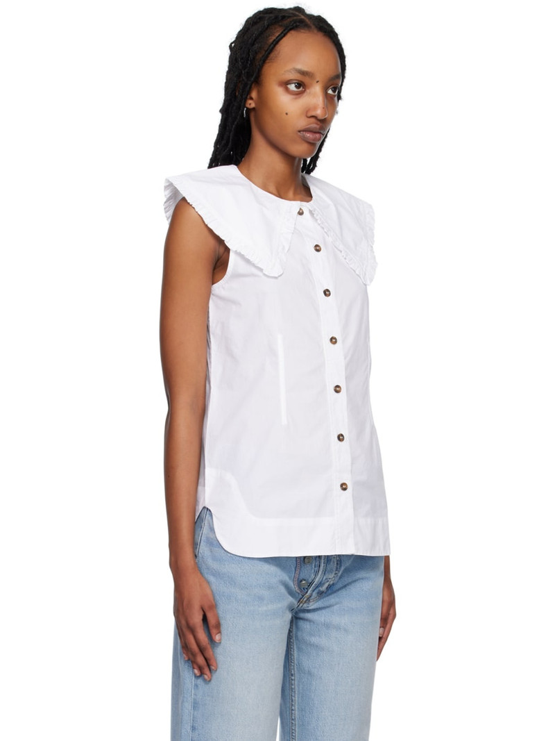 White Sleeveless Shirt 2
