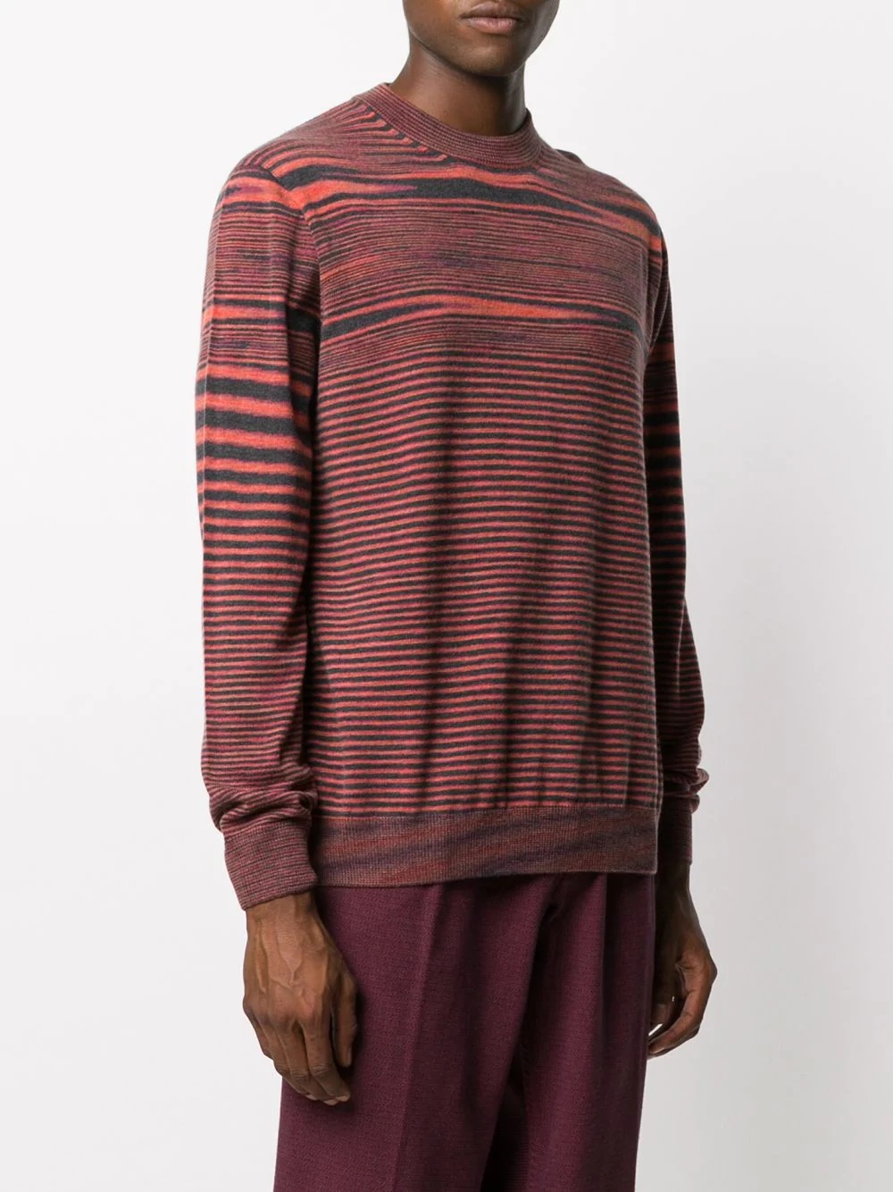 distorted stripe pattern jumper - 3