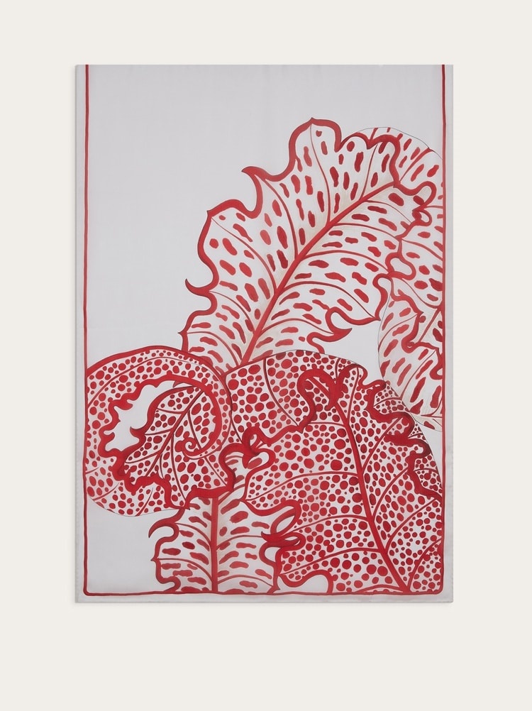 FOLIAGE PRINT STOLE - 4