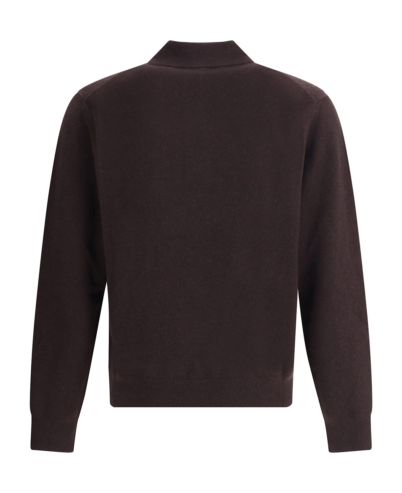 Cashmere Long-sleeved Polo Sweater - 2