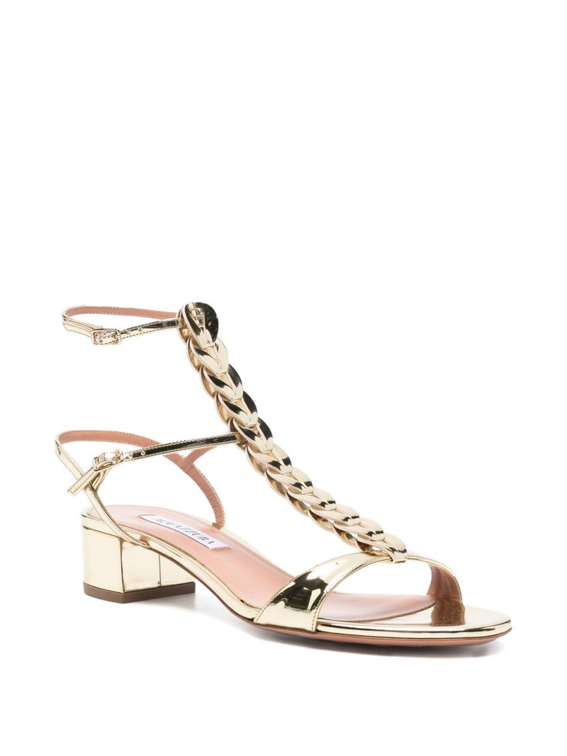 AQUAZZURA 35mm Destiny Gladiator heeled sandals outlook