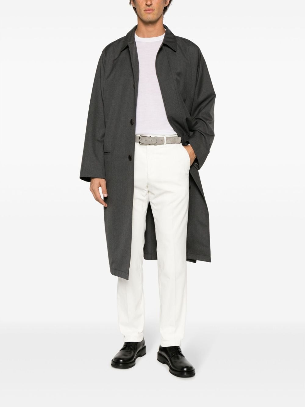 mid-rise straight-leg trousers - 2